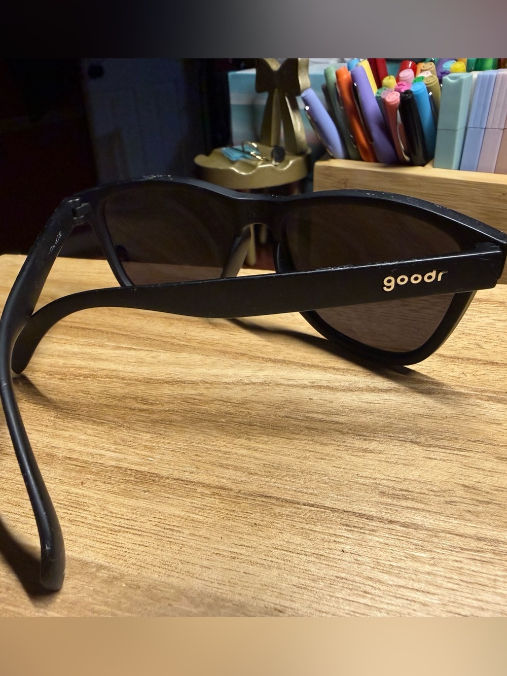 the goodr "The Future Is Void" model sunglasses, VRG frame, no slip/no bounce